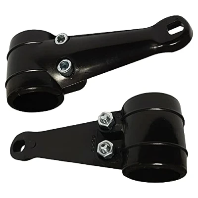 Abbildung von cyclingolors 2x Lampenhalter Scheinwerfer Halter Halterung Schwarz Moped Mofa Roller Motorrad 26 32mm x 125mm