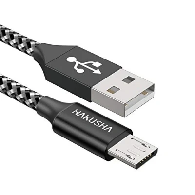 Abbildung von Micro USB Kabel,[2M] Nylon Ladekabel Schnellladekabel High Speed Handy Datenkabel für Samsung Galaxy S7/ S6/ J7/ Note 5,Xiaomi,Huawei, Wiko,Motorola,Nokia,Kindle Black