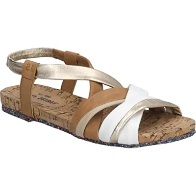 Abbildung von Josef Seibel Henriette Riemensandalette, Damen, Größe: 38, Camel multi Schuhe
