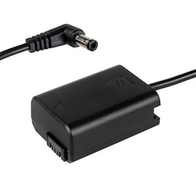 Abbildung von DC Coupler Kompatibel mit Sony NP FW50 Akku Dummy für permanente Stromversorgung über z.B. V Mount