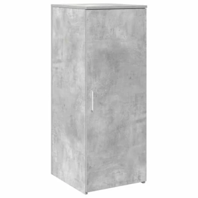 Abbildung von vidaXL Lagerschrank Betongrau 40x45x103,5 cm Holzwerkstoff, Schrank, Aktenschrank, Aufbewahrungsschrank, Büroschrank, Schrank für Schreibtisch