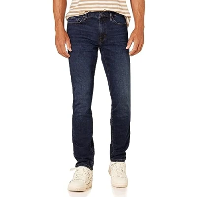 Abbildung von Amazon Essentials Herren Slim Fit Jeans, Dunkelblau Vintage, 34W / 34L