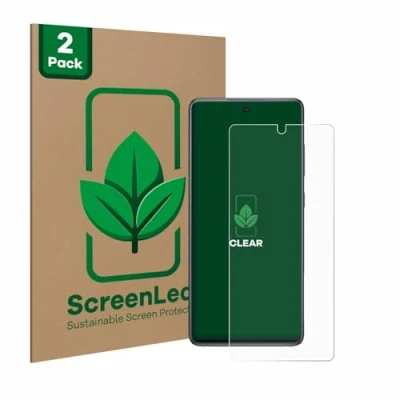 Abbildung von ScreenLeaf (2 Stück Schutzfolie für Samsung Galaxy S20 FE 5G [nachhaltiger Displayschutz, Folie, transparent, kratzfest]
