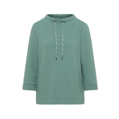 Abbildung von Cecil Ottoman Langarmshirt, Damen, Größe: Large, Grün