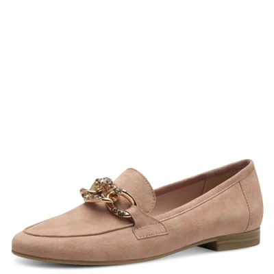 Abbildung von Marco Tozzi Slipper, Damen, Größe: 39, Nude Veloursleder