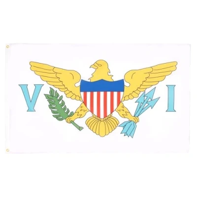 Abbildung von AZ FLAG Flagge Amerikanische Jungferninseln 150x90 cm Fahne 100% Polyester mit Messing Ösen 110g