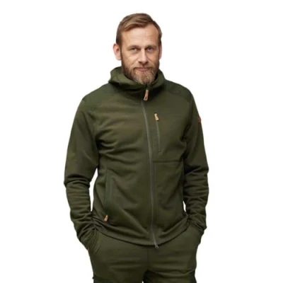 Abbildung von Fjallraven 81479 662 Keb Fleece Hoodie M Sweatshirt Herren Deep Forest Größe XXL