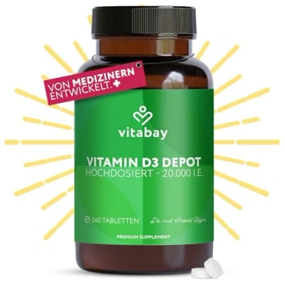 Abbildung von Vitamin D3 Depot 20000 IE 240 Tabletten St