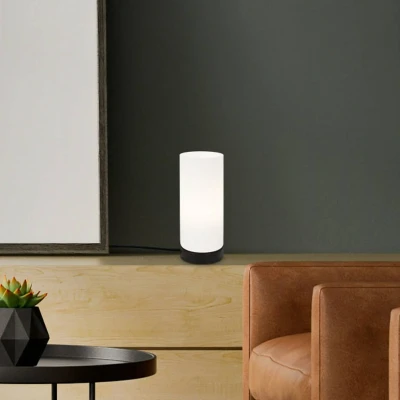 Abbildung von BRILONER Leuchten Tischleuchte, Tischlampe inkl. Kabelschalter, 1x E14, max. 25 Watt, Weiß Schwarz, 100x250mm (DxH)