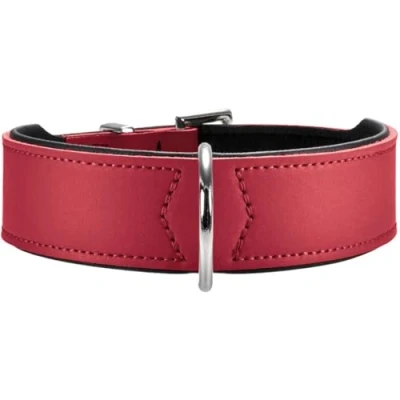 Abbildung von HUNTER Halsband Basic M L (60), rot/schwarz 60