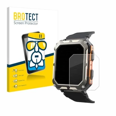 Abbildung von BROTECT Schutzglas für Findtime Smartwatch 1.83&quot; Schutzfolie Panzer Folie Glas [Extrem Kratzfest 9H, Anti Fingerprint, Ultra Transparent]