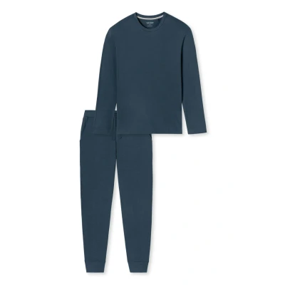 Abbildung von Schiesser Modern Pyjama, Herren, Größe: 48, Blau