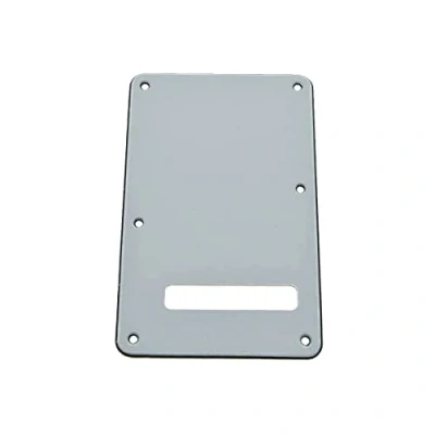 Abbildung von Dopro Northwest Guitars Rückplatte ST Tremolo Cover für USA/Mexican Standard Fender Stratocaster weiß 3 lagig