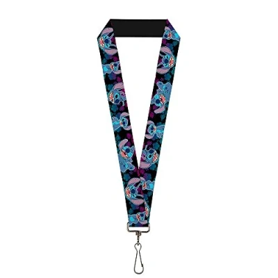 Abbildung von Buckle Down Unisex Erwachsene Umhängeband 1.0 Stich 2 Ausdrücke / Posen Tropical Flora Schlüsselanhänger, Mehrfarbig, Einheitsgröße