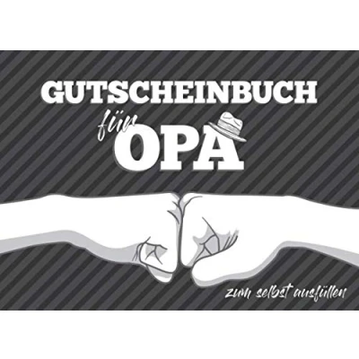 Abbildung von Gutscheinbuch für Opa zum selbst ausfüllen: 20 Gutscheine als Buch Geschenk den besten Opa, Geschenkidee Großvater