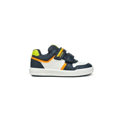 Abbildung von Geox J Arzach Sneaker low für Kinder, Größe: 33, Navy fluo green Schuhe