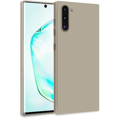 Abbildung von MyGadget Hülle für Samsung Galaxy Note 10 Zweilagige Handyhülle mit Kameraschutz Cover Innenfutter &amp; Silikon außen Grau