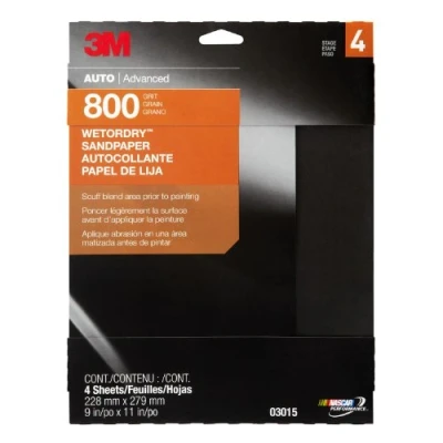 Abbildung von 3M 03015 Imperial Wetordry Schleifblatt, 22,9 x 27,9 cm, P800 Körnung