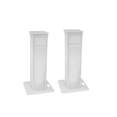 Abbildung von EUROLITE 2x Stage Stand variabel inkl. Cover und Tasche Set mit 2 Ständern für Lautsprecher Lichteffektgeräte, Höhe 100 175 cm