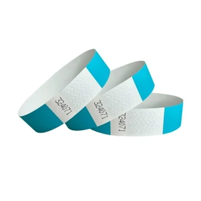 Abbildung von CINTAPUNTO Einlassbändchen Papier Eintrittsbänder Party/Festival/Club Bändchen Einlass und Eintritt Armband für Veranstaltungen Party Bänder, Club Armbänder 1000 Stück Aqua