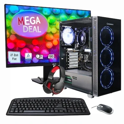 Abbildung von Hyrican Gaming PC + MSI PRO MP273ADE SET AMD Ryzen 5 5500, 32GB DDR4 RAM, 1TB SSD, NVIDIA GeForce RTX 4060, Windows 11 Home