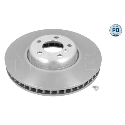Abbildung von MEYLE 383 521 0025/PD Bremsscheibe Vorderachse links 348 36 5 120 Verbundbremsscheibe, Belüftet Zink Lamellen beschichtet hochgekohlt mit Schrauben
