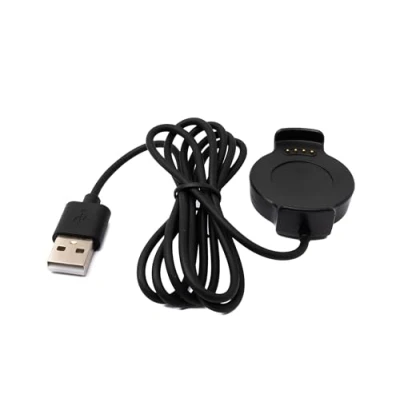 Abbildung von System S USB 2.0 Kabel 100 cm Ladestation für Huawei Watch 2 Smartwatch 5V Adapter in Schwarz