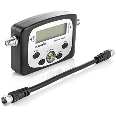 Abbildung von Poppstar SAT Antenne (Digital Satfinder (Sat Finder Messgerät, 19,5 cm Kabel, Anleitung)