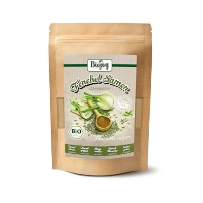 Abbildung von Biojoy BIO Fenchel gemahlen (250 g), Fenchelsamen als Pulver, Fenchelpulver (Foeniculum vulgare)