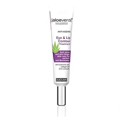 Abbildung von ZUCCARI [aloevera]² Anti aging Konturencreme Augen und Lippen, 1er Pack (1 x 18 ml)