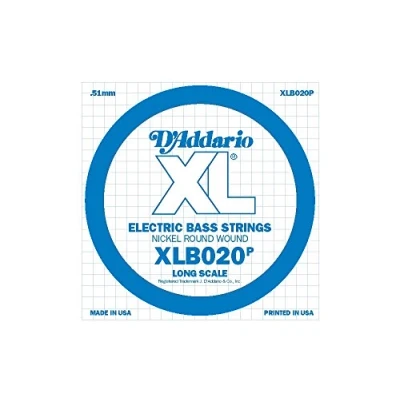 Abbildung von D&#039;Addario XLB020P Einzelsaite Bass Plain Steel 020