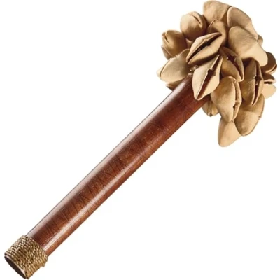 Abbildung von Sonic Energy Kenari Nussschalen Shaker Ca. 23 cm Soundeffekt Instrument für Therapie und Percussion Mit Stabgriff (SKH)