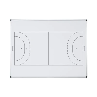 Abbildung von Bi Office Maya Magnettafel mit Handball, bedruckt, 600 x 450 mm, Oberfläche aus lackiertem Stahl Aluminiumrahmen.