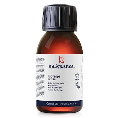 Abbildung von Naissance Borretschöl (Nr. 226) 100ml Naturrein, Kaltgepresst Borretsch Öl für Haut, Haare, Körper, Gesicht