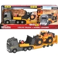 Abbildung von majORETTE Spielzeug Bagger Tieflader und Radlader Grand Series Volvo Truck 213726000