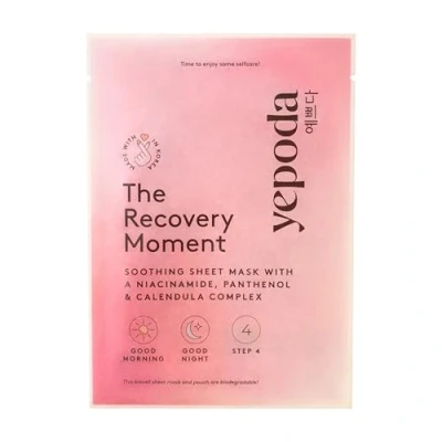 Abbildung von YEPODA THE RECOVERY MOMENT Beruhigende und regenerierende Tuchmaske mit Niacinamid, Panthenol Calendula (einzelne Tuchmaske, 25 ml)