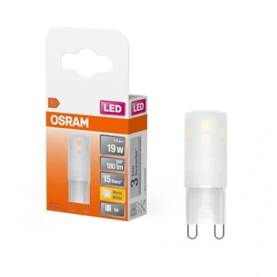 Abbildung von OSRAM Star PIN LED Lampe für G9 Sockel, matte Optik ,Warmweiß (2700K), 180 Lumen, Ersatz herkömmliche 19W Leuchtmittel, nicht dimmbar, 1 er Pack