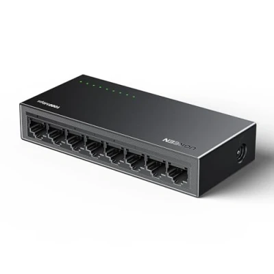 Abbildung von UGREEN LAN Switch 8 Port Netzwerk Gigabit automatische Geschwindigkeit von 10/100/1000Mbps, Duplexanpassung,Plug and Play,Ethernet für TV/Laptop/Switch/Router/Monitor