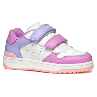 Abbildung von Geox Washiba GIRL Sneaker low für Kinder, Größe: 27, White/cyclamen Schuhe