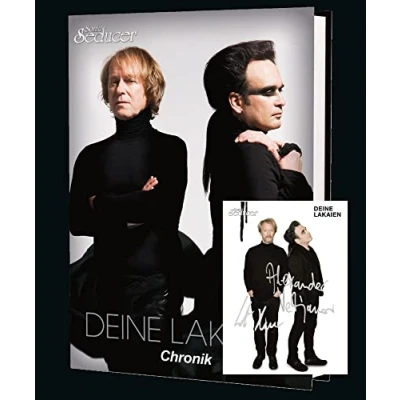 Abbildung von Deine Lakaien Chronik / Buch von Sonic Seducer im Hardcover auf 499 Exemplare limitiert und handnummeriert + sign. Postkarte: handsignierte Postkarte