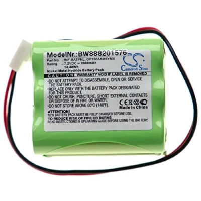 Abbildung von vhbw 1x Akku Ersatz für ESP/Marmitek 11AAAH6YMX, GP150AAM6YMX, GP220AAM6YMX Alarmanlage, Alarmsystem (2000 mAh, 7,2 V, NiMH)