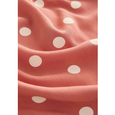 Abbildung von Next Regular FIT Kimono Sleeve TIE Waist Maxikleid, Damen, Größe: 40, Terracotta and cream spot