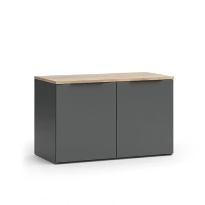 Abbildung von Vicco Kommode Kommodenschrank Wido Anthrazit Sonoma 2 Schubladen