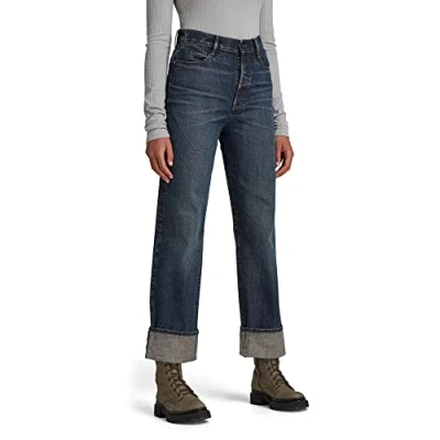 Abbildung von G STAR RAW Damen Tedie Ultra High Straight Jeans, Schwarz (jet black D20016 C526 A814), 30W / 32L