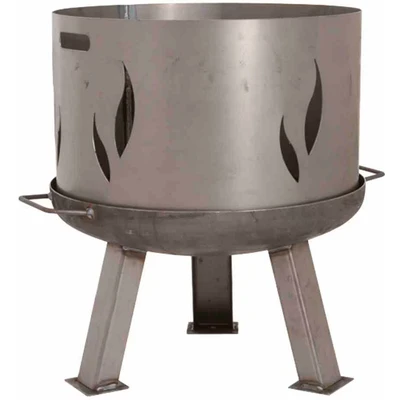 Abbildung von Siena Garden Funkenschutzgitter Feuerschalenaufsatz für Feuerschale XXL 55 cm (1 St), Ø 53 cm, mit Flammendesign, Stahl silber/anthrazit