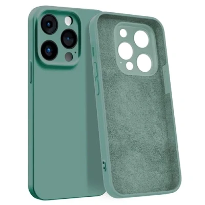 Abbildung von MyGadget Hülle für iPhone 15 Pro [ 4 Layer Struktur Schutzhülle ] Gummierte Handyhülle mit Soft Inlay &amp; Hardcase Cover außen Petrol