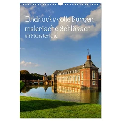 Abbildung von Eindrucksvolle Burgen, malerische Schlösser im Münsterland (Wandkalender 2025 DIN A3 hoch), CALVENDO Monatskalender