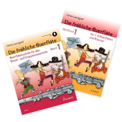 Abbildung von Die fröhliche Querflöte 1 + Spielbuch: (Starterset) mit Audio Online Querflötenschule Band von Gefion Landgraf (ISBN 9783795722876, 9783795759223) Soundman Reinigungstuch