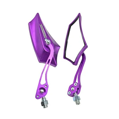 Abbildung von Mintice Lila Motorrad 8mm 10mm Rückansicht Seitenspiegel Scooter ATV Motorradspiegel