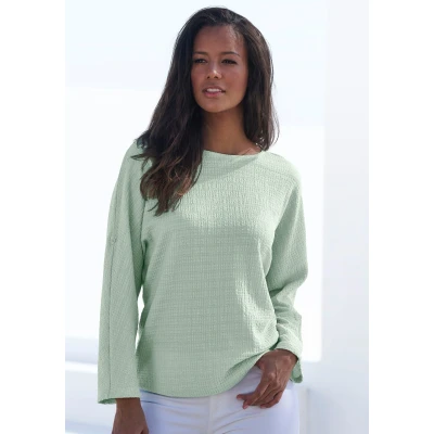 Abbildung von Vivance 2 in 1 Shirt zum Krempeln aus bügelfreier Crêpe Qualität